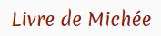 Livre de Michée